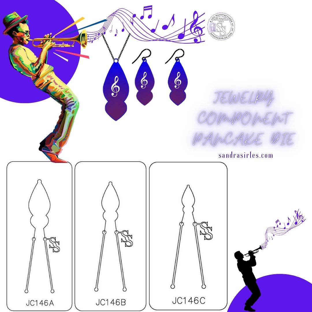 PANCAKE DIE JC146 JEWELRY COMPONENT